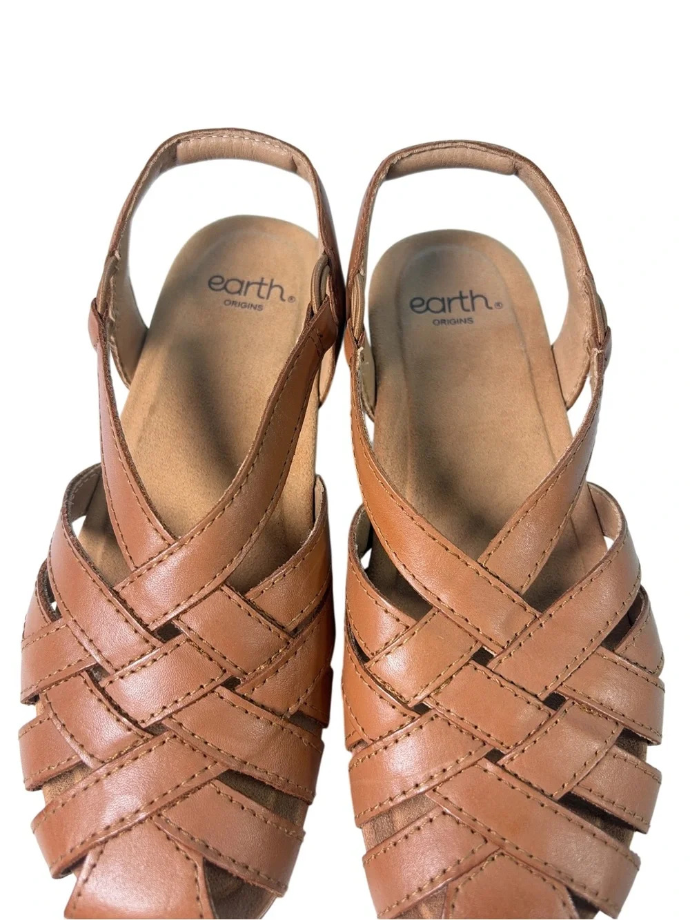 Earth Origins  Women’s Leather Fisherman Sandals Berri Alpaca Sz 5M